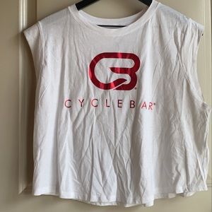 cyclebar cropped muscle tank